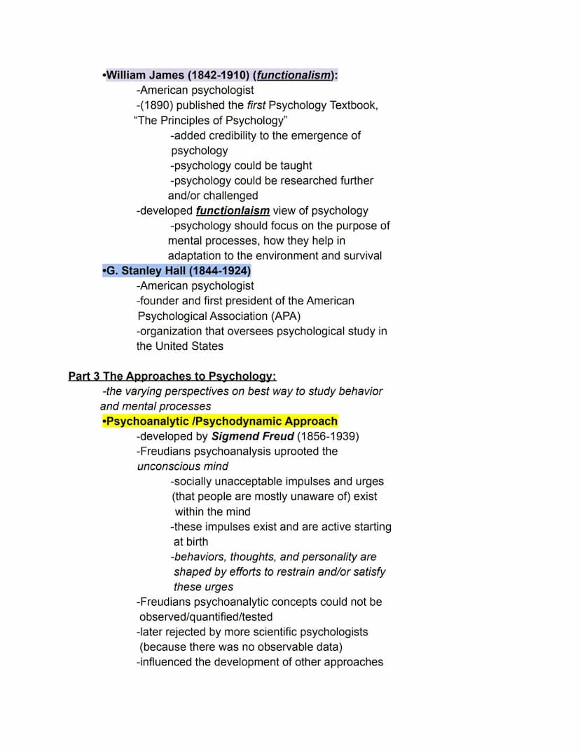 AP Psychology Unit 1 Part 1–7
Part 1: The Scientific Foundations of Psychology:
psychology- the scientific study of behavior and
mental proc