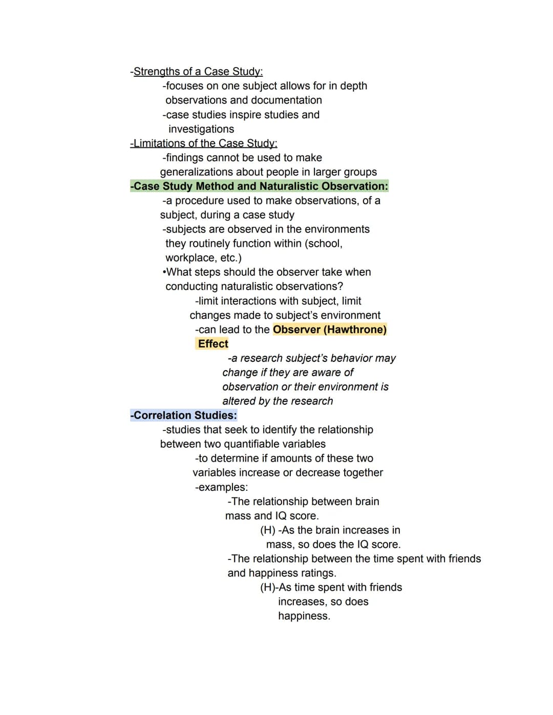 AP Psychology Unit 1 Part 1–7
Part 1: The Scientific Foundations of Psychology:
psychology- the scientific study of behavior and
mental proc