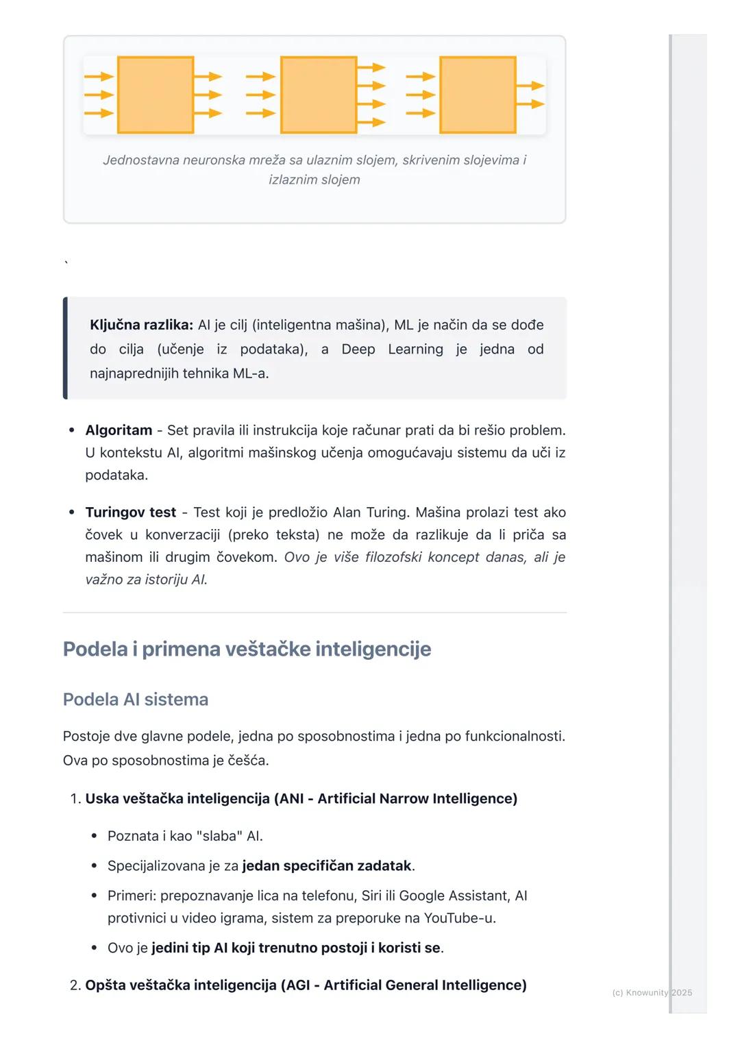 # Veštačka inteligencija (Al) i
njen uticaj

Uvod u veštačku inteligenciju

Veštačka inteligencija (Al) je grana informatike koja se bavi st