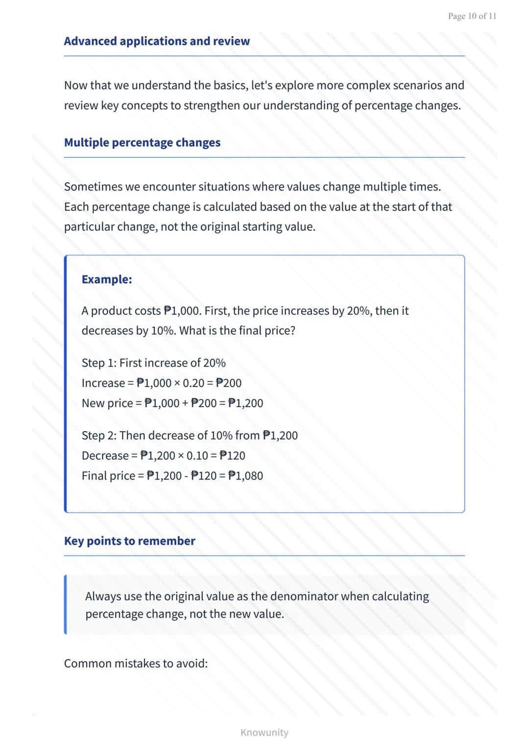 # Percentage increase and decrease in real-life scenarios

Learn to calculate and apply percentage changes in everyday situations

# What yo