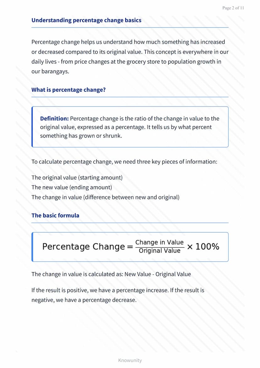 # Percentage increase and decrease in real-life scenarios

Learn to calculate and apply percentage changes in everyday situations

# What yo