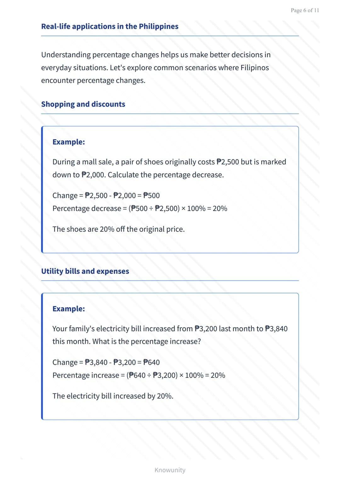 # Percentage increase and decrease in real-life scenarios

Learn to calculate and apply percentage changes in everyday situations

# What yo