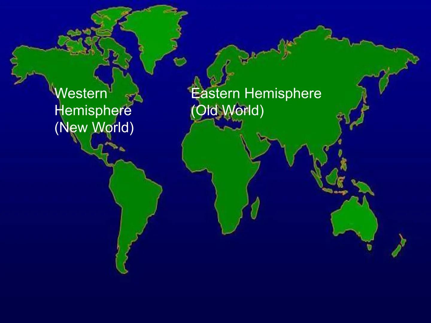 # The Columbian Exchange Western
Hemisphere
(New World)
Eastern Hemisphere
(Old World) # The Columbian Exchange

• Columbus' voyages may hav