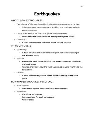 Know Notes on Earthquakes thumbnail