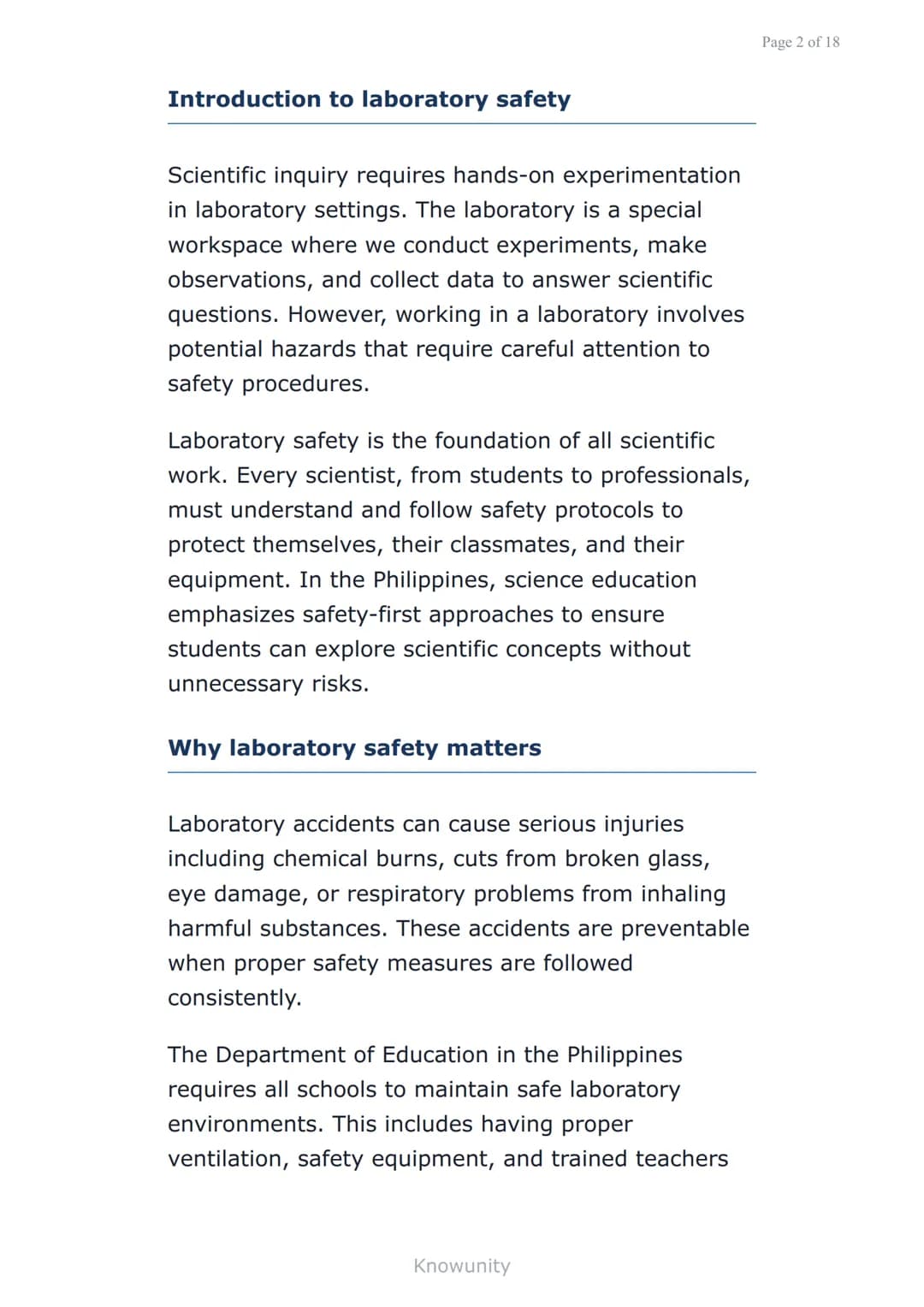 Laboratory safety and equipment for scientific
inquiry
Essential safety rules and equipment
use for Grade 7 science labs
What you will learn