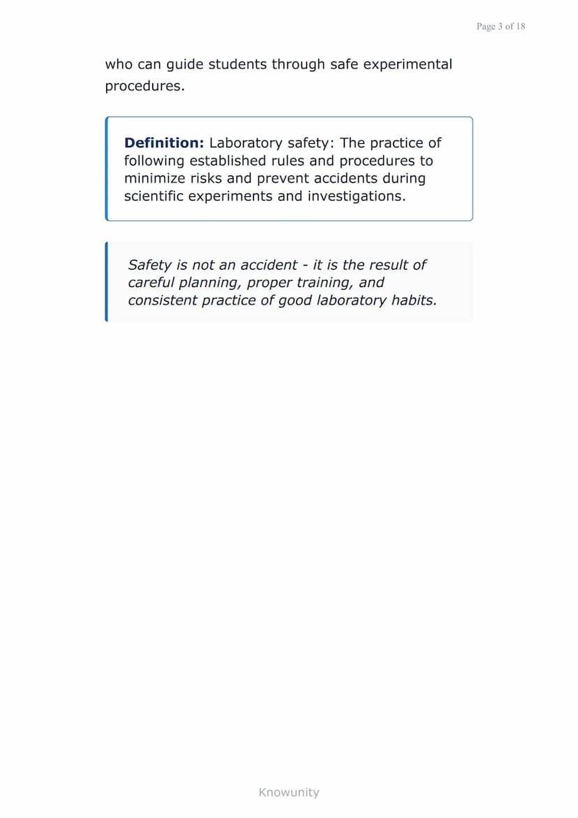 Laboratory safety and equipment for scientific
inquiry
Essential safety rules and equipment
use for Grade 7 science labs
What you will learn
