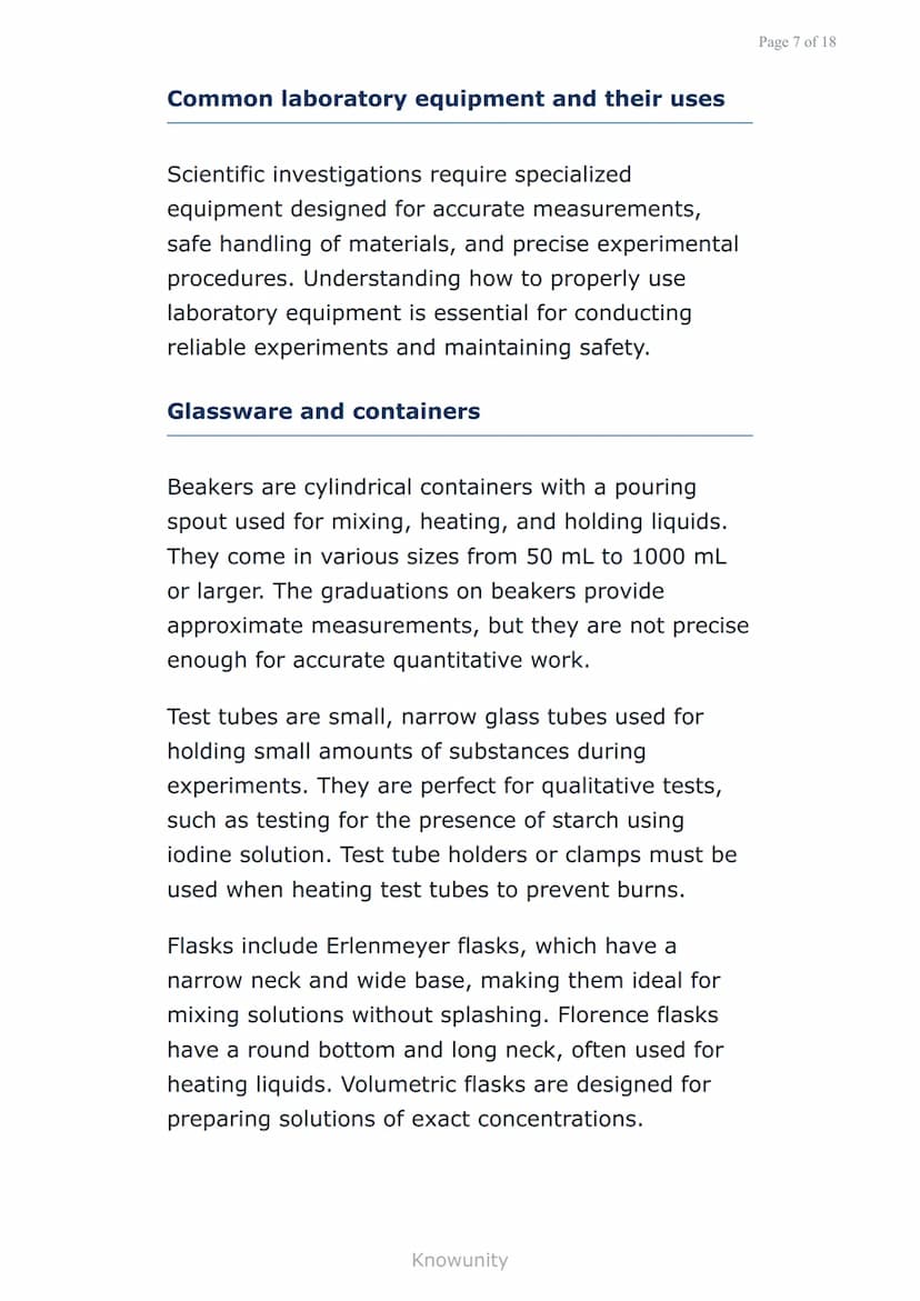 Laboratory safety and equipment for scientific
inquiry
Essential safety rules and equipment
use for Grade 7 science labs
What you will learn
