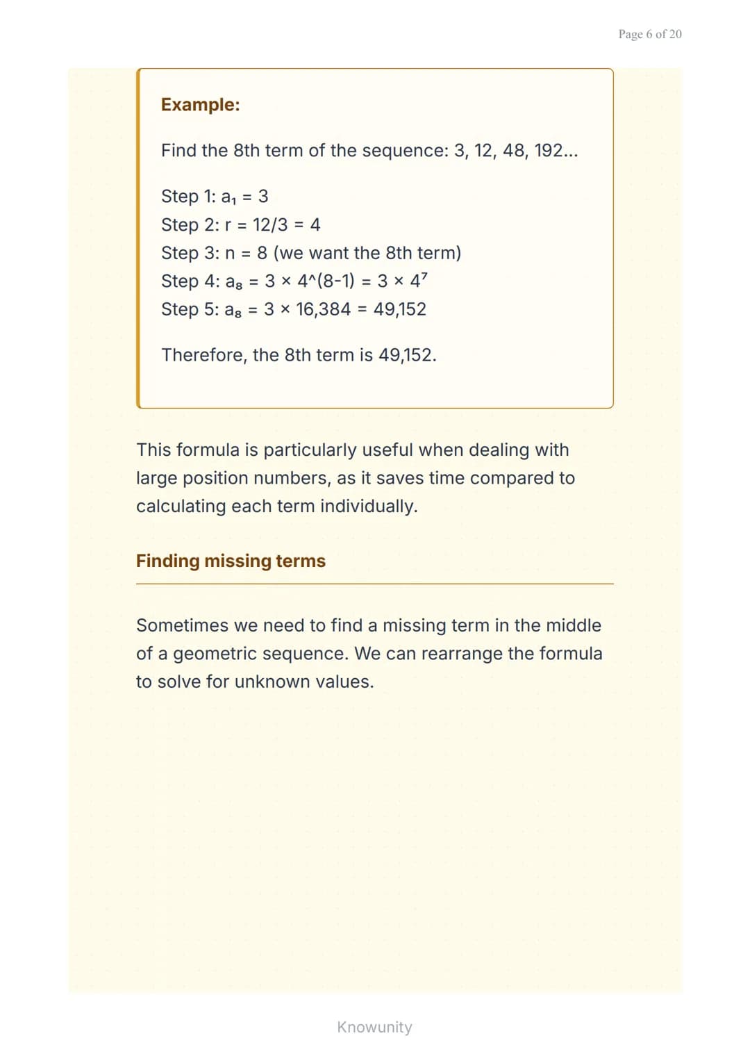 Geometric sequences and series: Understanding
patterns and growth
Master geometric sequences, series, and
their real-world applications
What