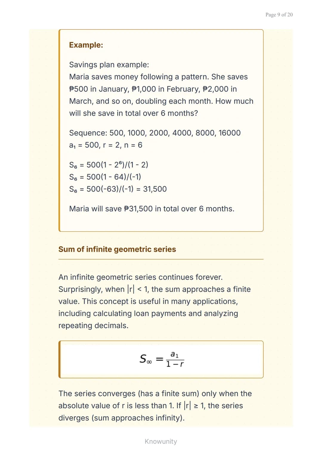 Geometric sequences and series: Understanding
patterns and growth
Master geometric sequences, series, and
their real-world applications
What