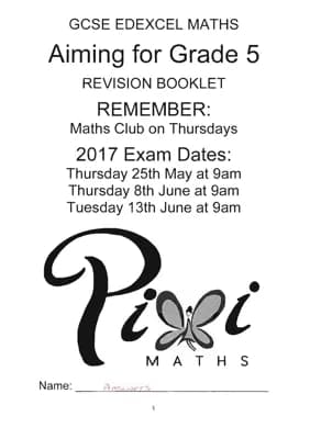 Know GCSE Maths Aiming for Grade 5 + answers thumbnail