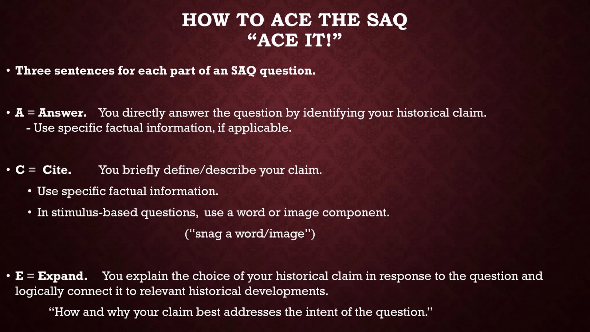 
<h2 id="ahistoricalwritingstrategy">A Historical Writing Strategy</h2>
<p>When approaching historical writing, it is important to have a st