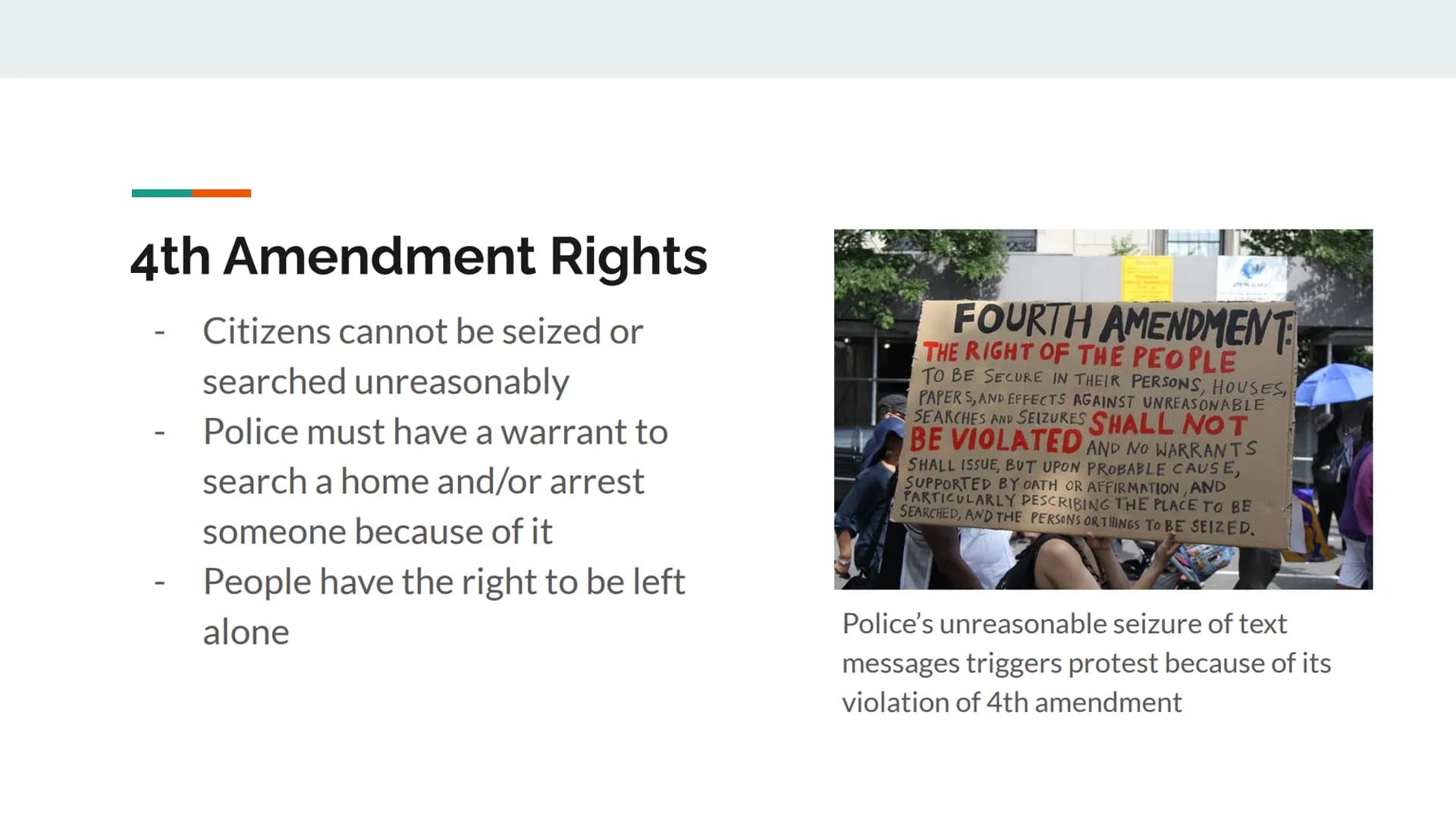 The First 10 Amendments
of the US Constitution
prived of life,
rosecutions, the accused shall enjoy the right
have been commit
committed, wh