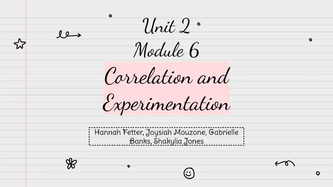 Unit 2 Module 6 AP Psychology Project