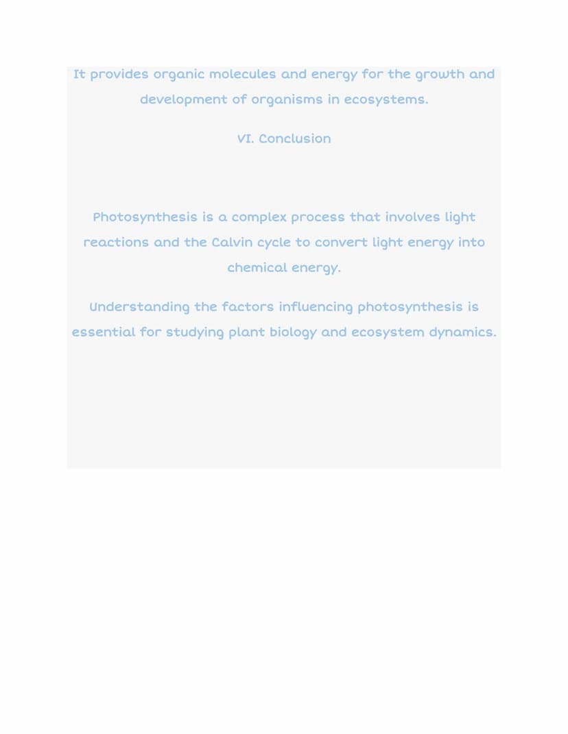 AP Biology 3.5
Photosynthesis:
PROCESS OF PHOTOSYNTHESIS
Light
anumi
H₂O
ATP
NADPH
NADP+
ADP
Sugar
Calvin
cycle
CO₂
Chloroplast
I. Introduct
