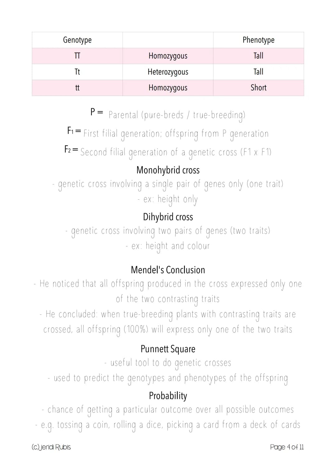 Science 10 Form 3
> Introduction to Genetics
Genetics
study of heredity
branch of Biology that studies biological hereditary information
Her