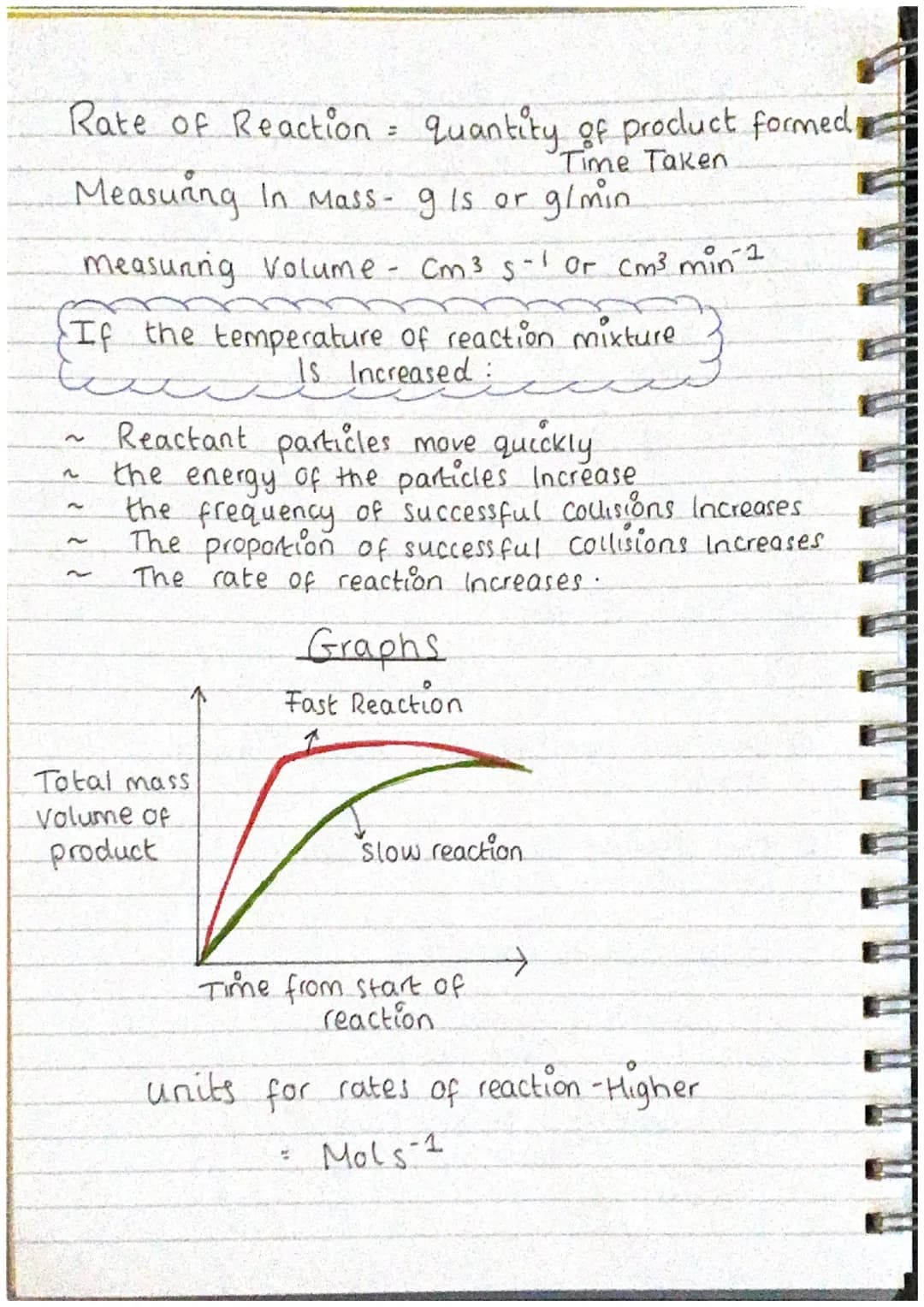 Rate
of Reaction
♡
Collision Theory
↳ used to predict the rates of chemical
reactions, particulary for gases.
Rate of Reaction,
↳ A measure 