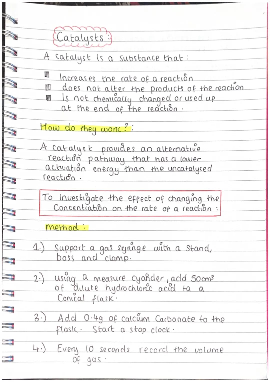 Rate
of Reaction
♡
Collision Theory
↳ used to predict the rates of chemical
reactions, particulary for gases.
Rate of Reaction,
↳ A measure 