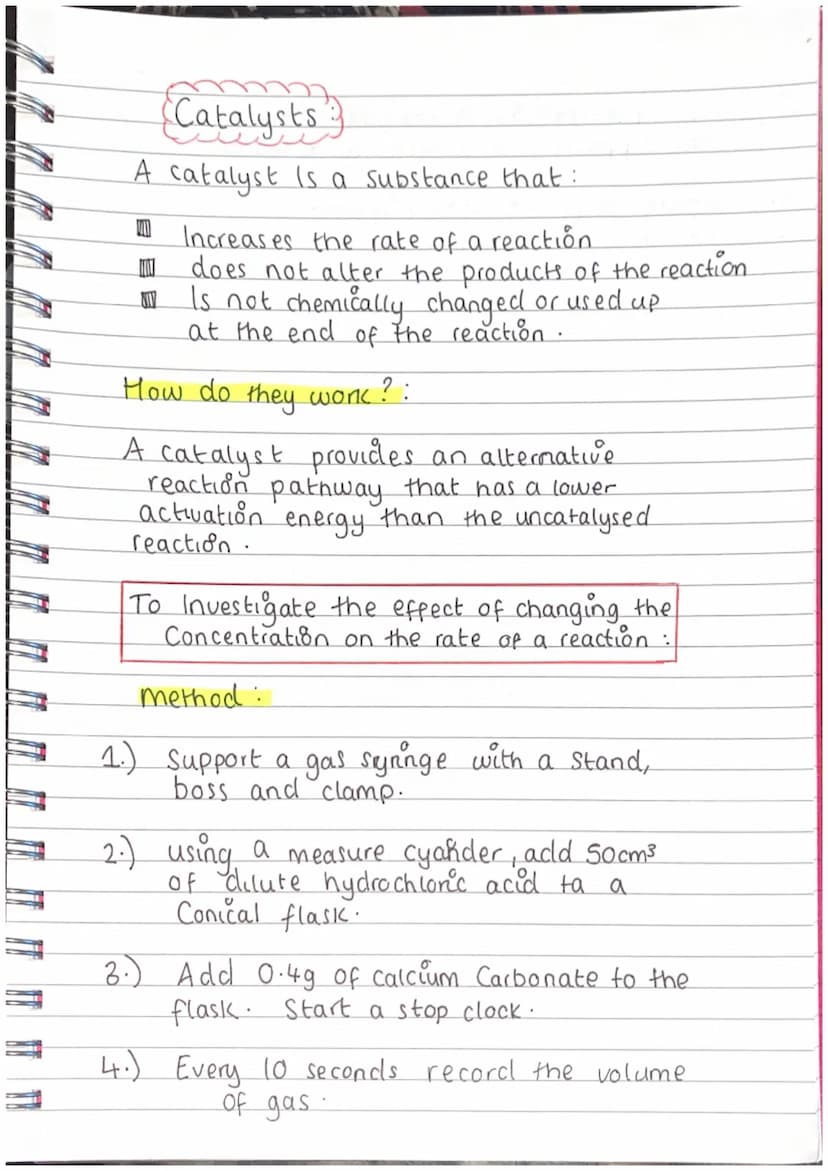 Rate
of Reaction
♡
Collision Theory
↳ used to predict the rates of chemical
reactions, particulary for gases.
Rate of Reaction,
↳ A measure 