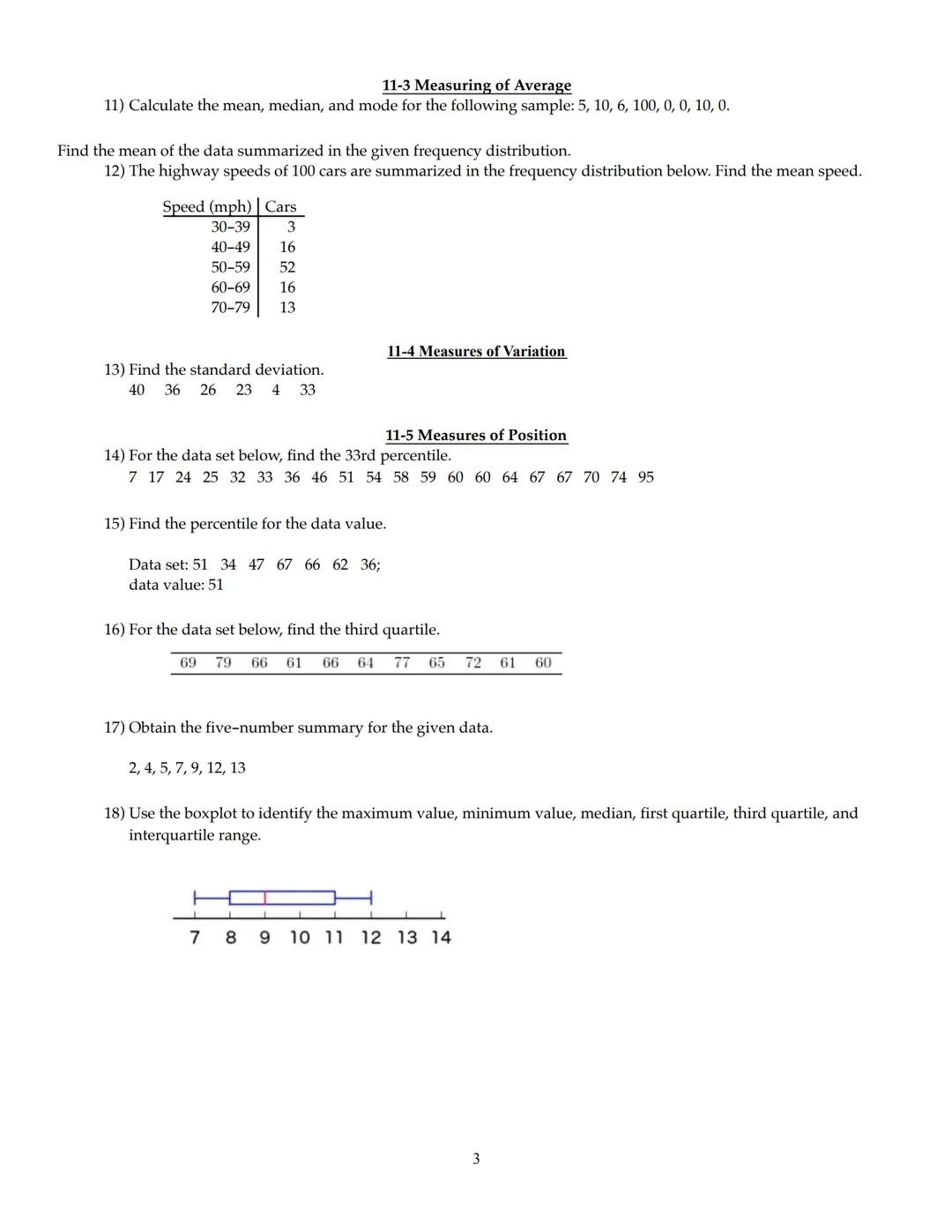 CUNY John Jay College of Criminal Justice
MAT 108 Social Science Mathematics
Exam 3 Review
Department of Mathematics and Computer Science
Na