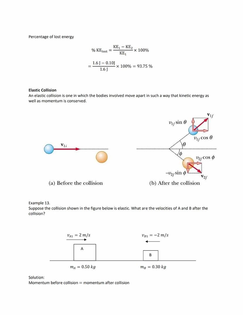 The Law of Conservation of Momentum
The law of conservation of momentum says that, "If the total external force on a system is equal to
zero