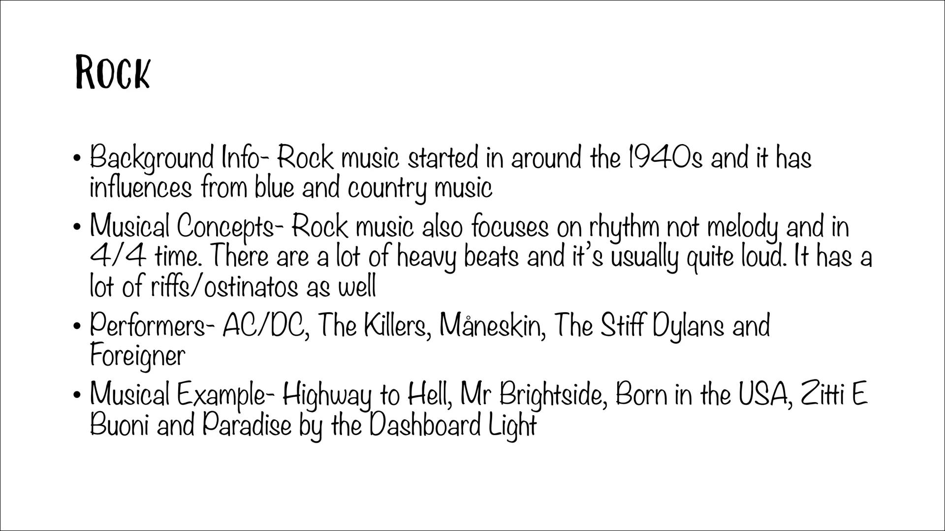 POPULAR MUSIC
STYLES POP
Background Info- pop is short for popular, it started around the 1950s
after the jazz era ended. Pop music is the g