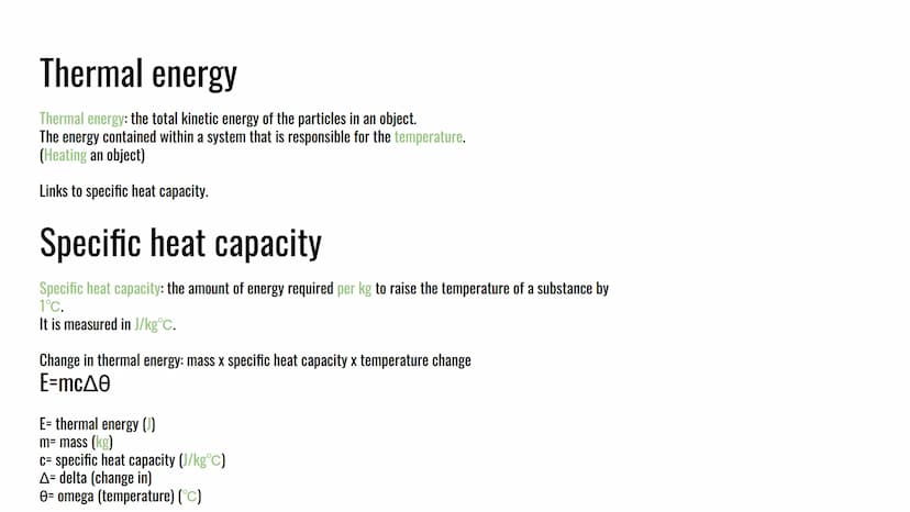 Physics
Energy - stores and transfers
Gravitational potential
Kinetic + link between kinetic +G.P.E
Elastic potential
Thermal/internal + Spe