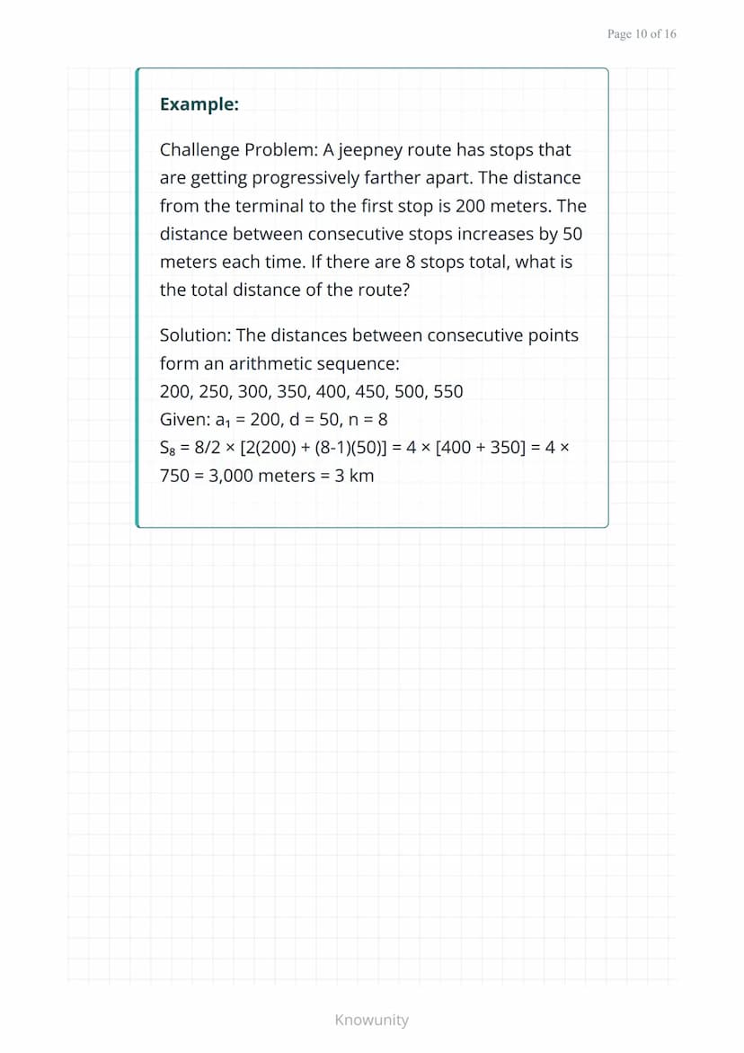 Arithmetic sequences and series: Patterns and
formulas
Understanding arithmetic sequences,
series, and their real-world applications
What yo