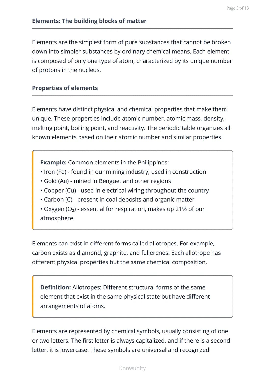 Matter and its properties: Elements, compounds, and mixtures
Classification of matter into elements, compounds,
and mixtures
What you will l