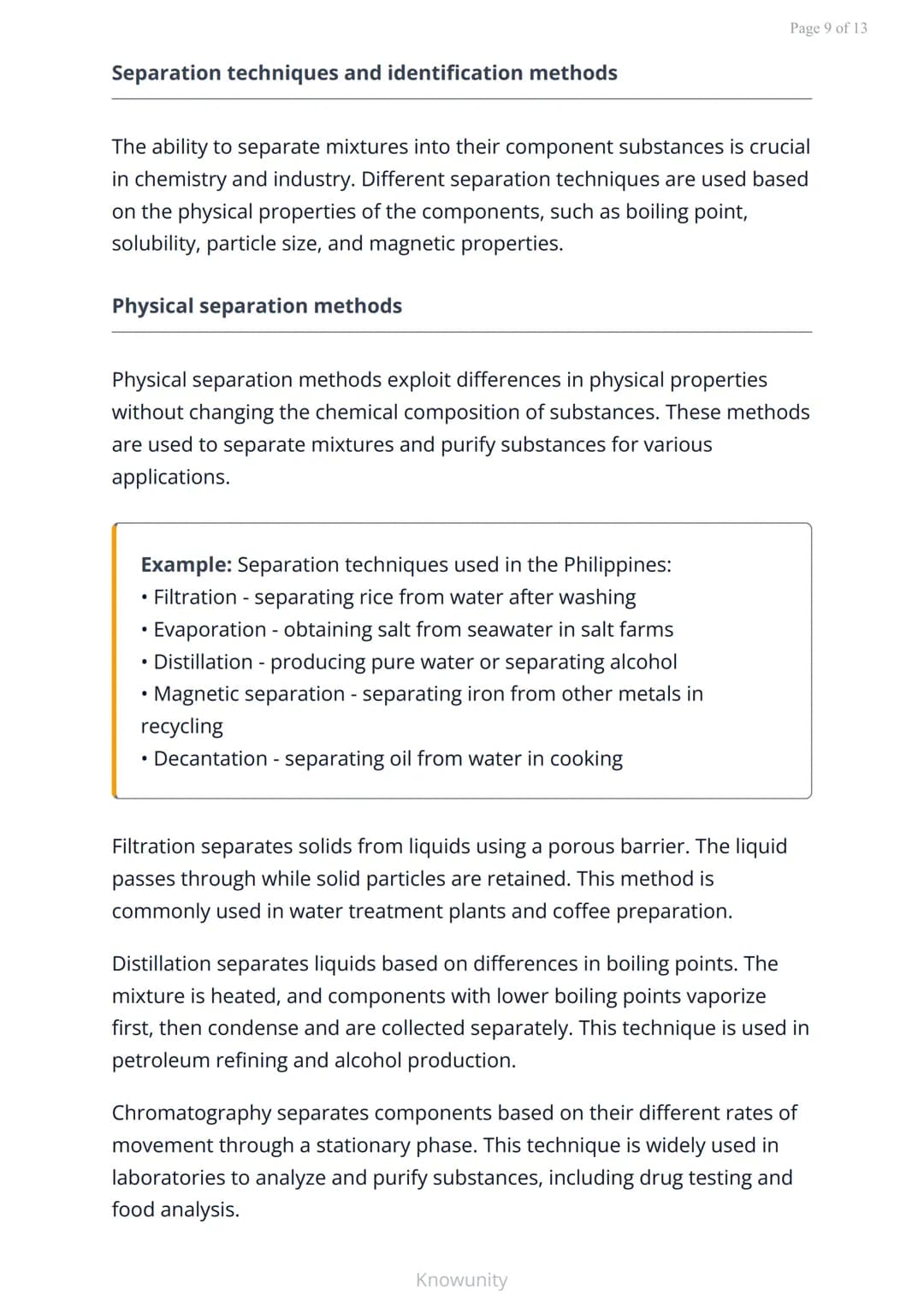 Matter and its properties: Elements, compounds, and mixtures
Classification of matter into elements, compounds,
and mixtures
What you will l
