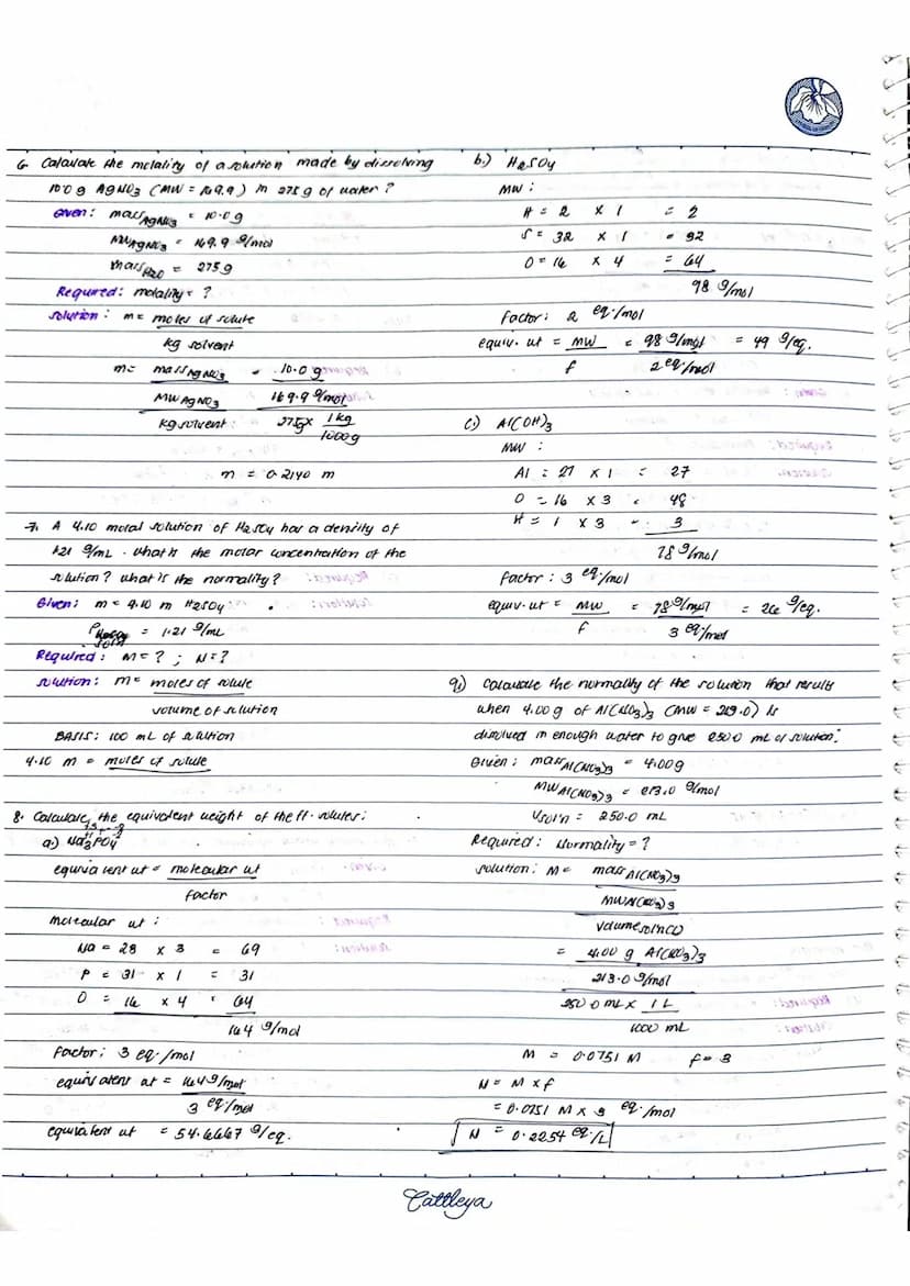 
<h2 id="percentbyweightconcentrationofnaclsolution">Percent by Weight Concentration of NaCl Solution</h2>
<p>In a solution made by dissolvi