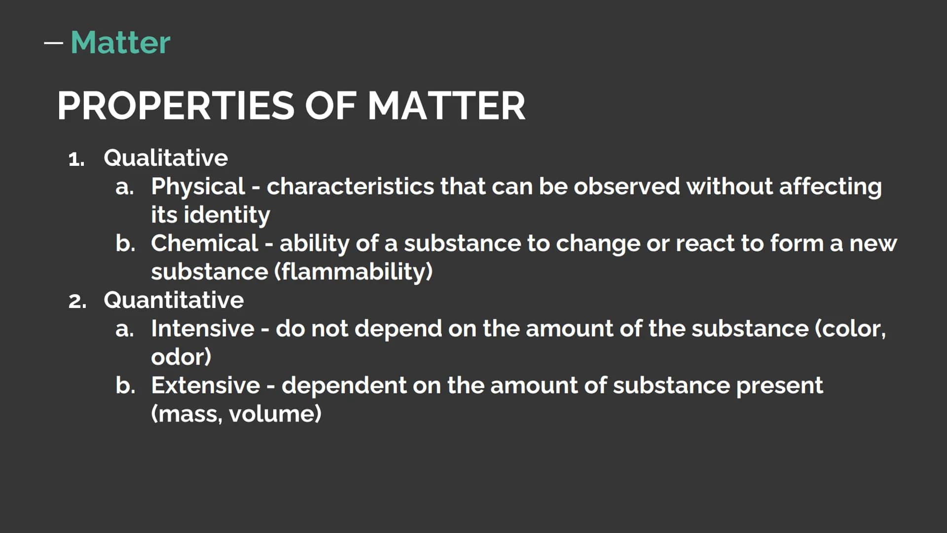 SCIENCE Chemistry
Pr
Topic Overview:
Matter
Atomic Bonding
Quantum Numbers
Periodic Trends
Stoichiometry
Gas Laws
Reaction
Chemistry - Matte