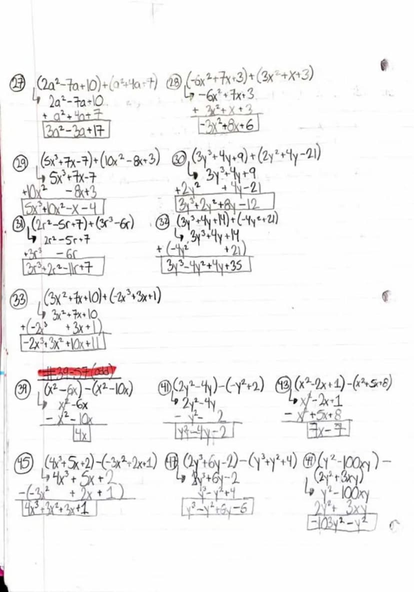 HW: 13-3339-57 (ad)
rection 7.1 And Polynomials
(1) Amaramial is a number, a vanable, or a product of numbers and
variables.
-FOR INSTANCE:

