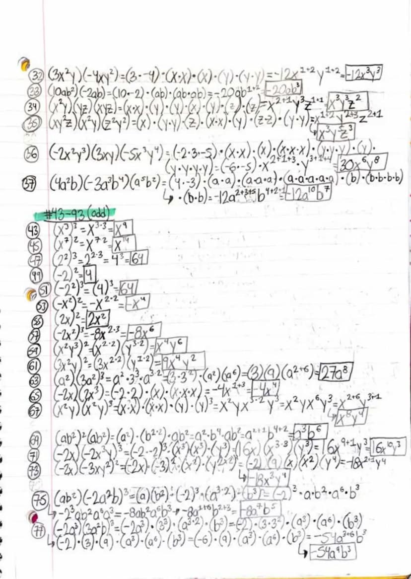HW: 13-3339-57 (ad)
rection 7.1 And Polynomials
(1) Amaramial is a number, a vanable, or a product of numbers and
variables.
-FOR INSTANCE:
