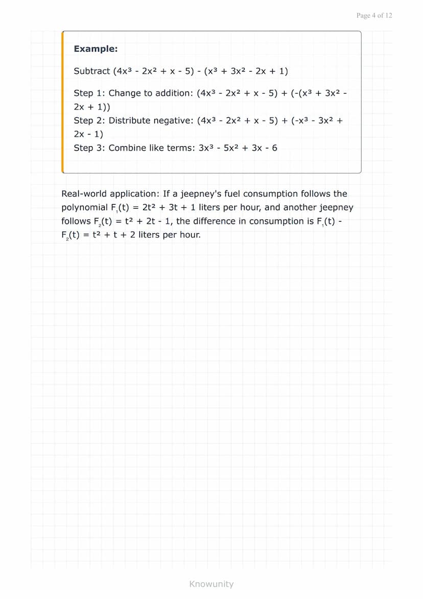 # Polynomials and polynomial functions: Operations on polynomials

Master addition, subtraction, multiplication, and division of polynomials