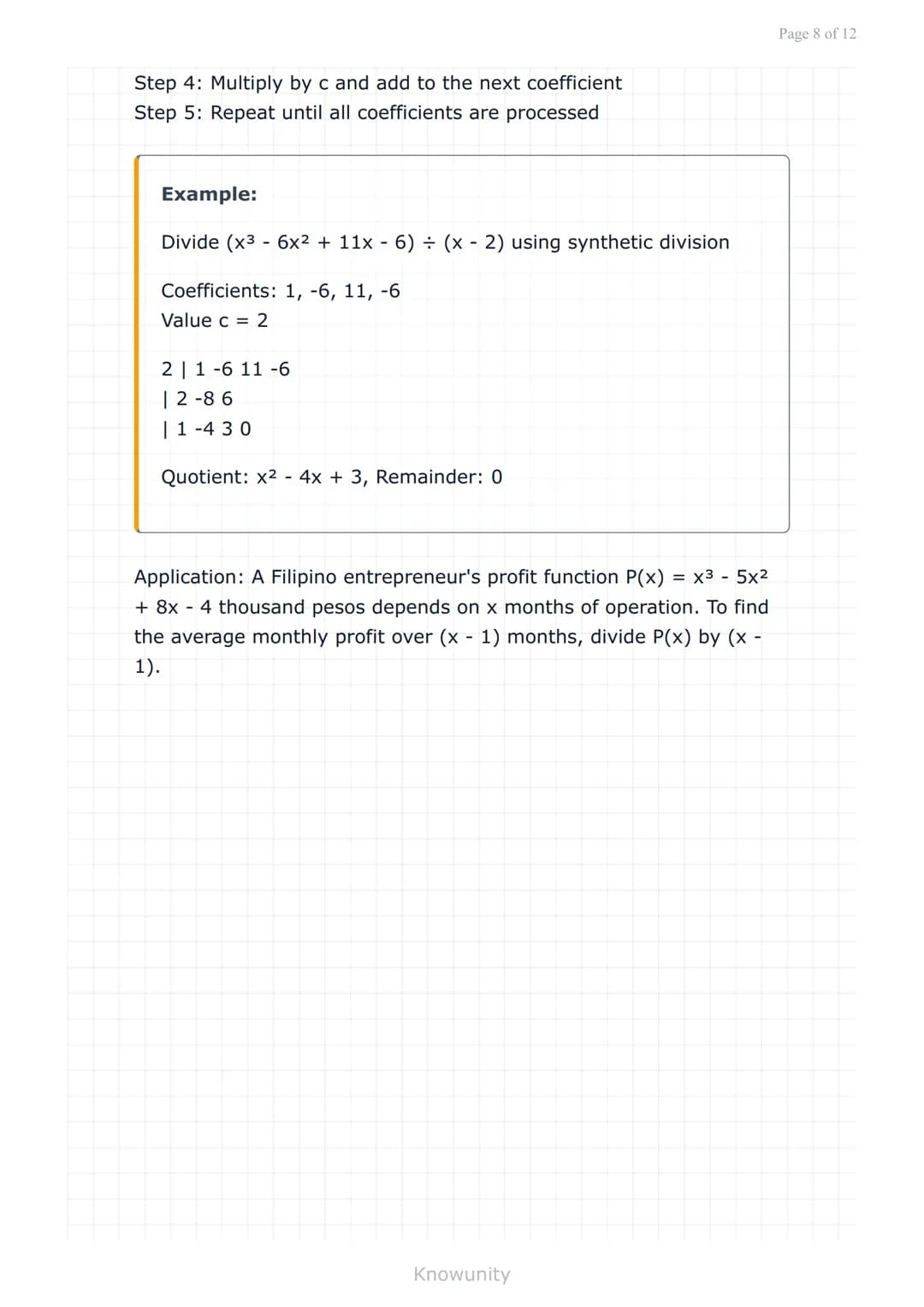 # Polynomials and polynomial functions: Operations on polynomials

Master addition, subtraction, multiplication, and division of polynomials