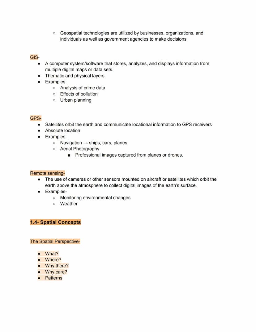 Unit 1- Thinking Geographically
1.1- Introduction to maps notes
Reference maps: General information/ navigation/ location
●
Political states