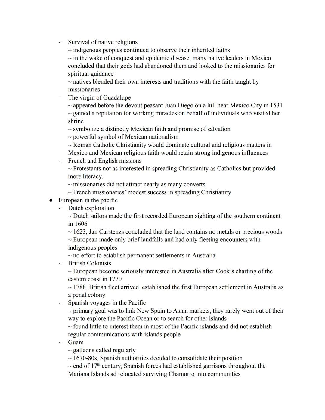 Chapter 24 note
The Spanish Caribbean
The Taino
~ Taino (Arawaks)→ most prominent people in the region
~ cultivated manioc and other crops
~