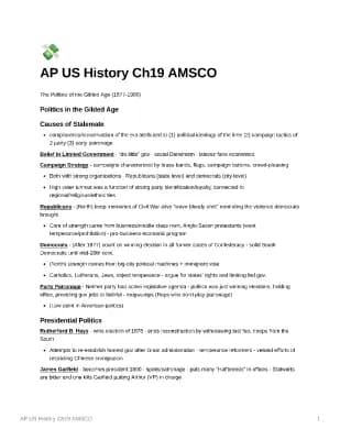 Know AP US History Chapter 19 AMSCO Notes thumbnail