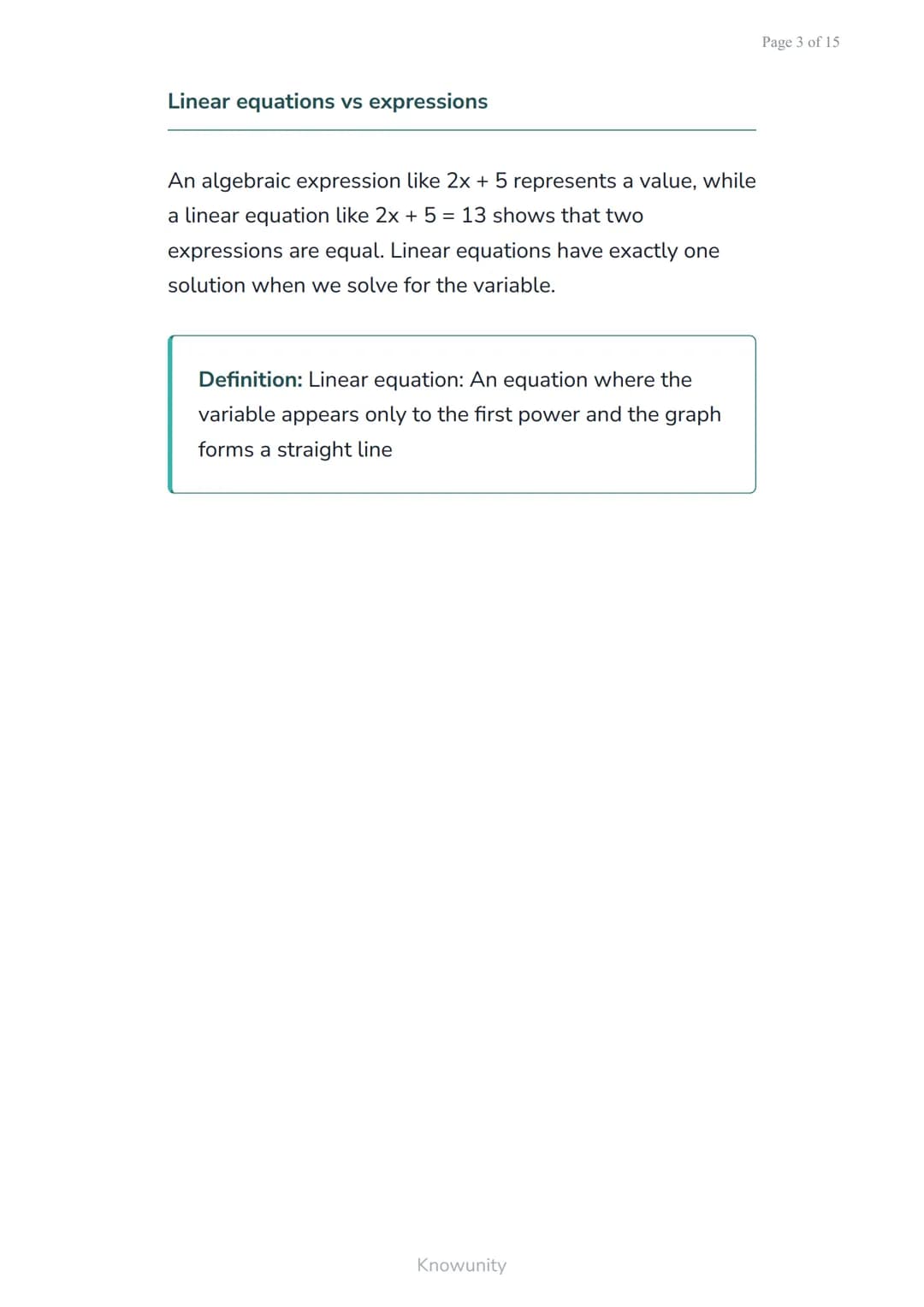 Translating word problems into algebraic expressions and
equations
Learn to convert real-world problems into
mathematical expressions
What y