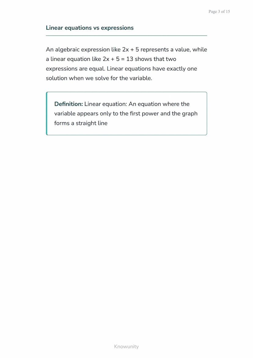 Translating word problems into algebraic expressions and
equations
Learn to convert real-world problems into
mathematical expressions
What y