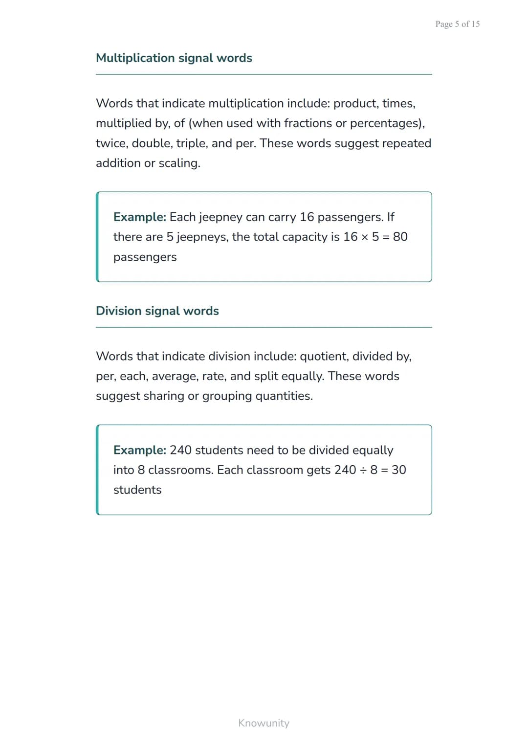 Translating word problems into algebraic expressions and
equations
Learn to convert real-world problems into
mathematical expressions
What y