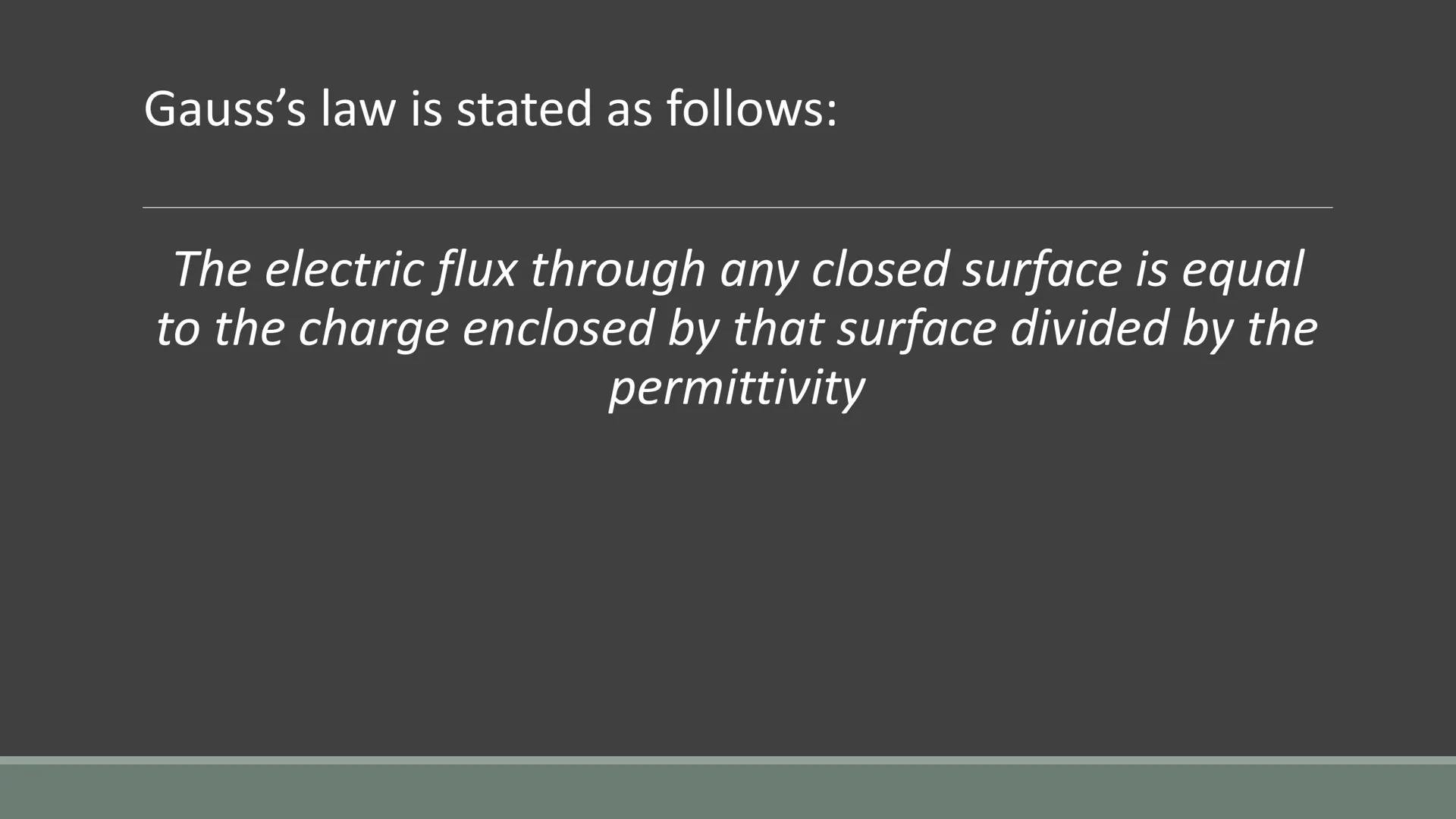 GAUSS' LAW
APPLICATIONS OF GAUSS' LAW Karl Friedrich Gauss
1777-1855
Developed a generalized and
more elegant relationship
between charge an
