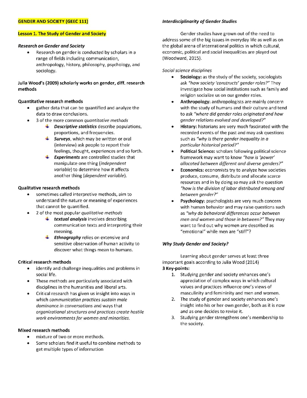 Conceptual Foundations