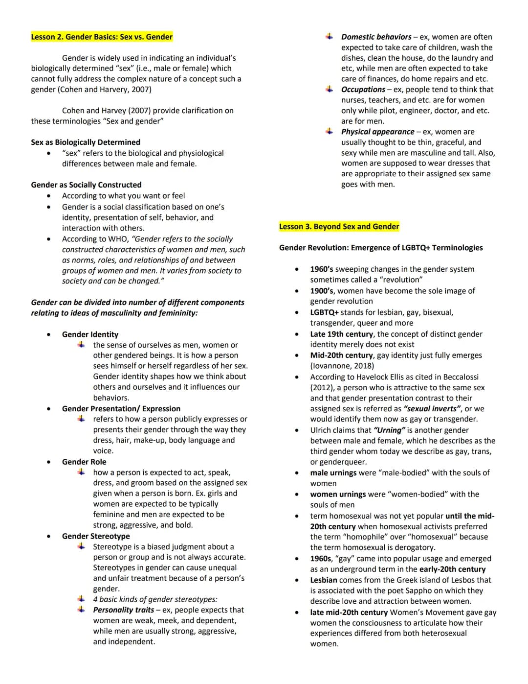 GENDER AND SOCIETY (GEEC 111)
Lesson 1. The Study of Gender and Society
Research on Gender and Society
Julia Wood's (2009) scholarly works o