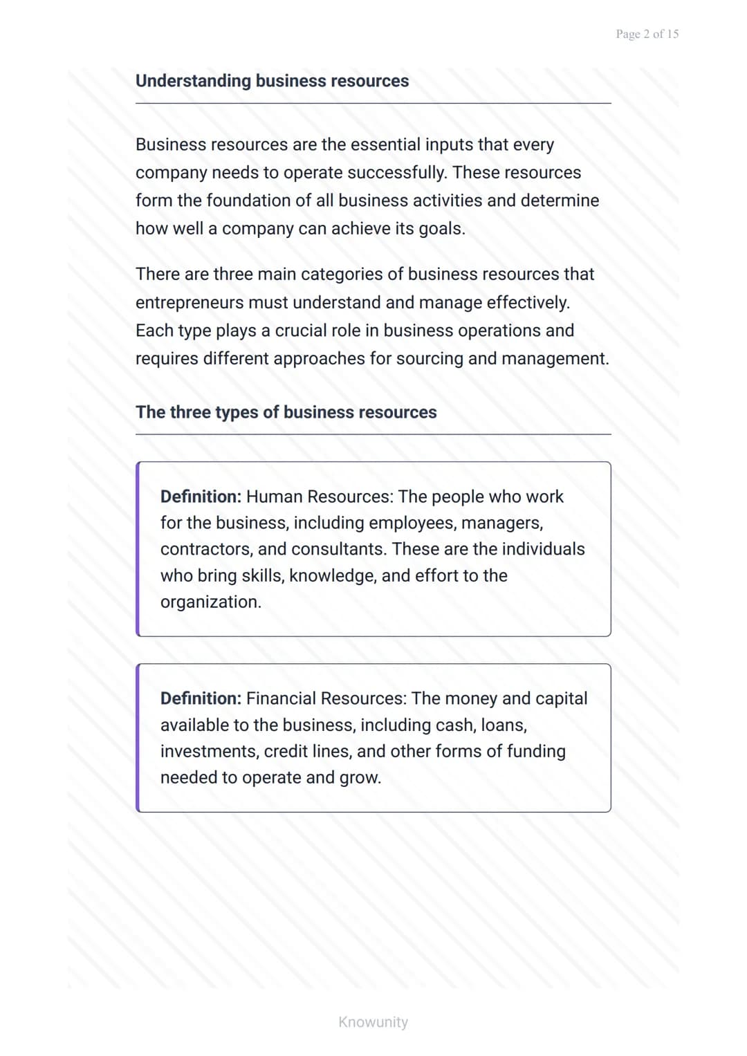 Business Operations: Sourcing and Managing Resources
Learn to source and manage human,
financial, and material resources
What you will learn