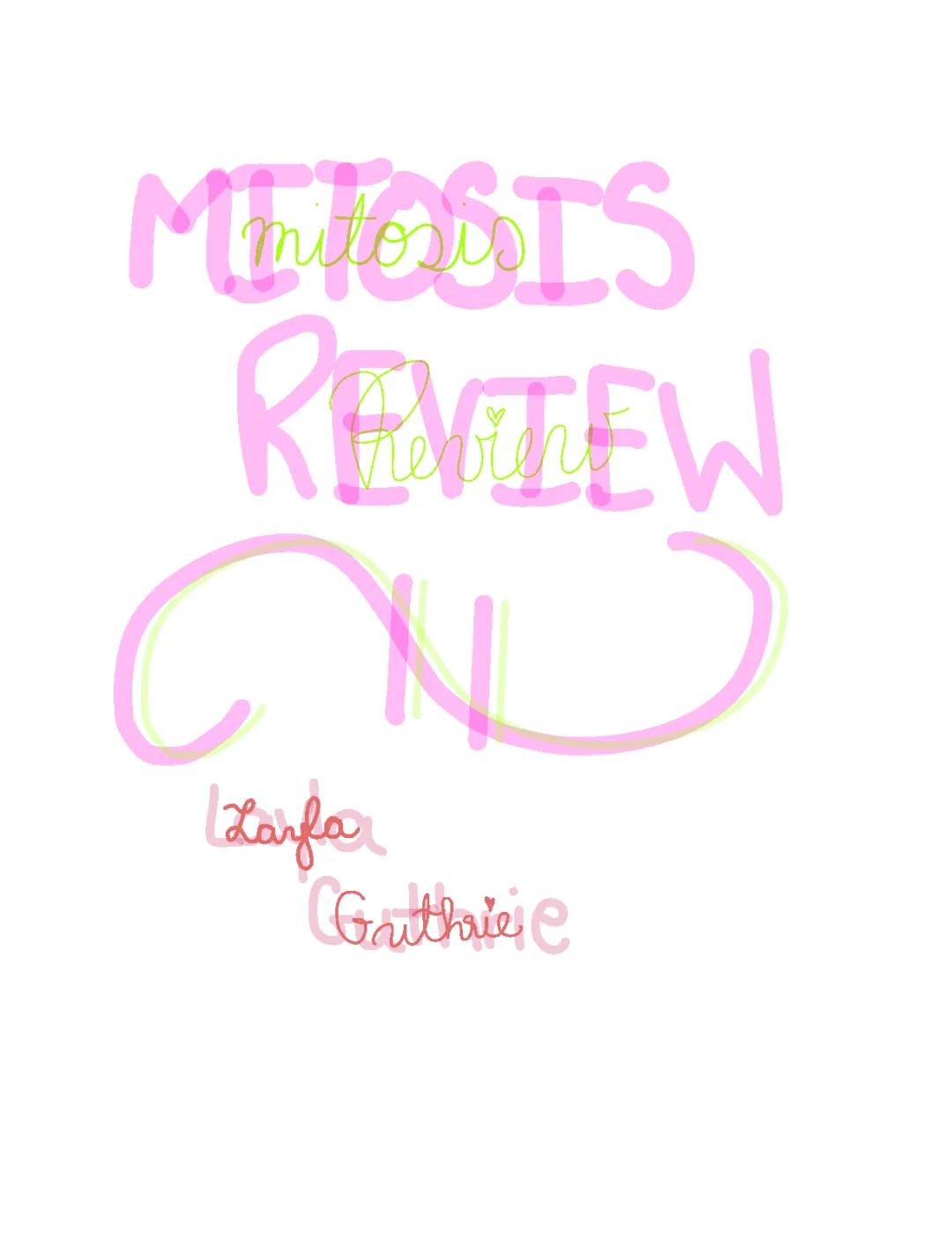 Meiosis review worksheet