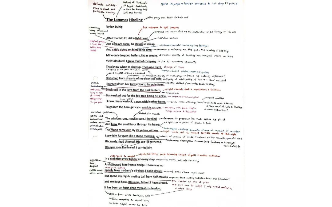 In-depth Analysis of 'The Lammas Hireling' Poem