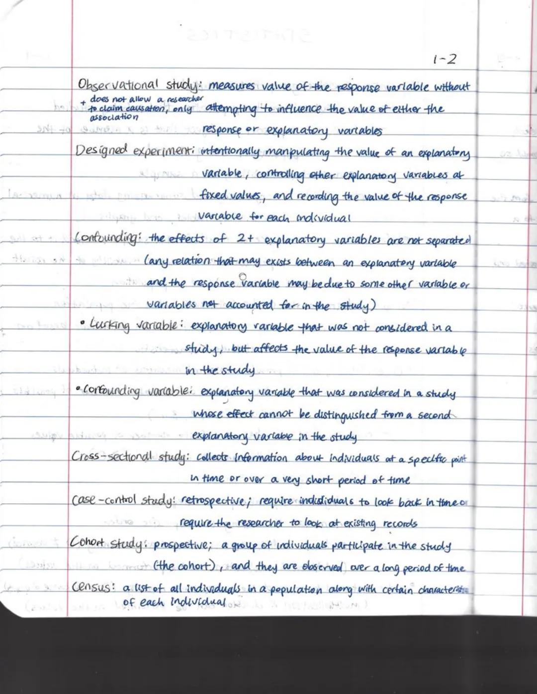 # STATISTICS

Population entire group to be studied

Sample subset of the population that is being studied

1-1

- Individual: a person or o
