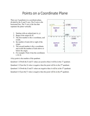 Know Points on the coordinate plane thumbnail