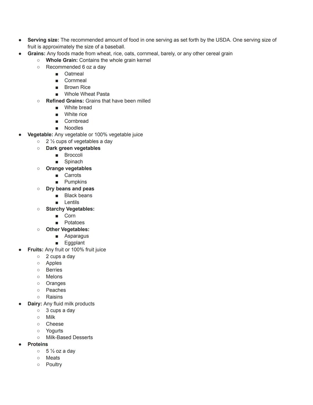 ●
●
●
● Recommended Daily Allowance (RDA): The recommendation for the amount of a nutrient necessary to meet
the nutritional needs of a pers